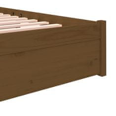 Vidaxl Rám postele, medovo hnedý, masívne drevo, 120 x 200 cm