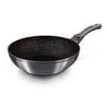 Berlingerhaus Panvica WOK s mramorovým povrchom 28 cm Carbon PRO Line BH-6900