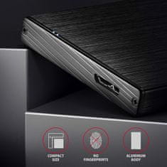 AXAGON externý box na 2,5" disk / EE25-XA6 / USB-A / USB 3.2 Gen 1 / SATA 6G / hliníkové telo / 0,6m