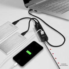 AXAGON HUE-S2B, 4x USB 3.0 CHARGING húb, micro USB napr. konektor, kábel USB-A 30cm