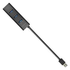 AXAGON HUE-S2B, 4x USB 3.0 CHARGING húb, micro USB napr. konektor, kábel USB-A 30cm