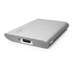 LaCie SSD Externý Portable 2.5" 500GB - USB 3.1 Gen 2 Type C, Strieborná