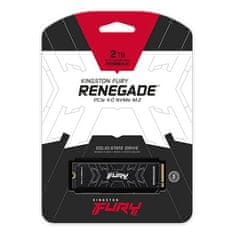 Kingston SSD 2000GB Fury Renegade PCIe 4.0 NVMe M.2 (čítanie/zápis: 7300/7000MB/s; 1M/1M IOPS)