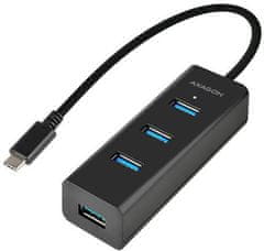 AXAGON HUE-S2C, 4x USB 3.0 CHARGING húb, micro USB napr. konektor, kábel USB-C 40cm