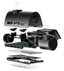 CEL-TEC palubná kamera do auta K5 Triple/Predné, zadné 1080p/ vnútorná kamera HD/3" IPS LCD/WiFi/g senzor/