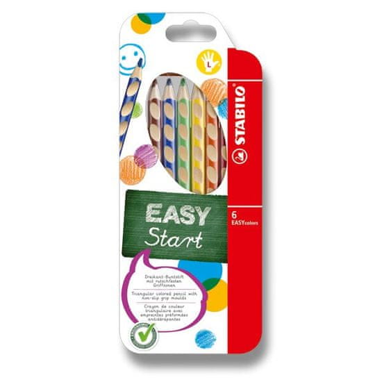 Stabilo Pastelky EASYcolors 6 farieb, pre ľavákov