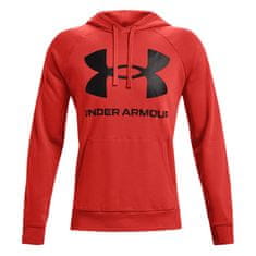 Under Armour Mikina červená 183 - 187 cm/L Rival Fleece Big Logo HD