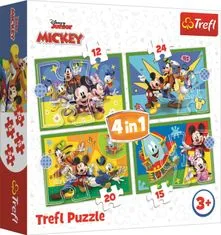 Trefl Puzzle Mickeyho klbko: S priateľmi 4v1 (35,48,54,70 dielikov)