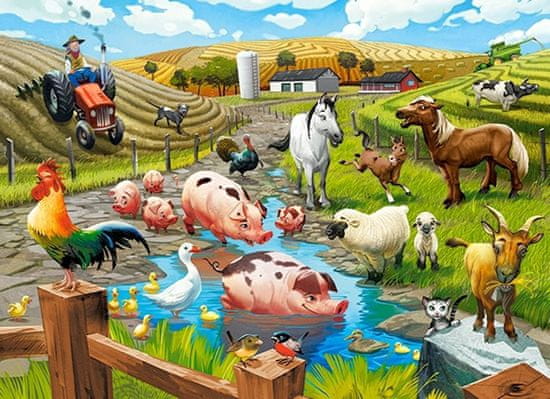 Castorland Puzzle Život na farme 70 dielikov