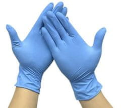 Iso Trade ISO Jednorazové nitrilové rukavice 100 ks veľ. S modré