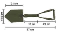 Trizand  2422 Poľná skladacia lopatka 3-dielna