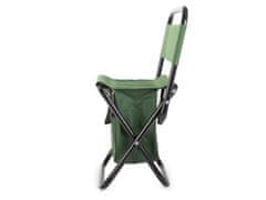 Verk  01665 Kempingová skladacia stolička s taškou 2v1 zelená
