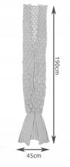 Iso Trade ISO Deka morská panna 190 x 45 cm - šedá