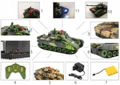 Iso Trade ISO 9499 RC Tank na diaľkové ovládanie 2 ks 1:14