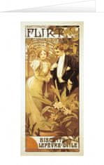 Blahoželanie Alfons Mucha – Flirt