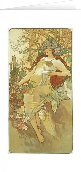 Blahoželanie Alfons Mucha – Autumn