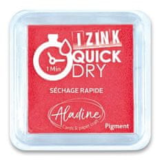 Aladine Pečiatkovací vankúšik IZINK Quick Dry rýchloschnúci - červený