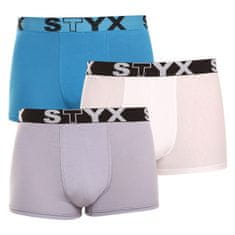 Styx 3PACK pánske boxerky športová guma viacfarebné (G969106167) - veľkosť M