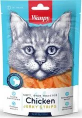 Wanpy Cat Soft Chicken Jerky Strips for Cat 80 g