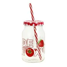 Poháre so slamkou 450ML DETOX ASS