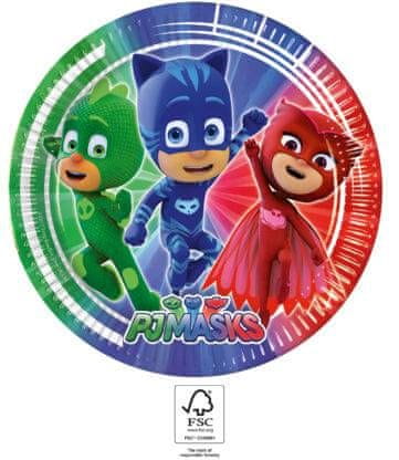 Procos Papierový tanier na párty 23cm PJ Masks -