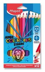 Maped - Bezdrevé pastelky Color´Peps Strong Jumbo 12 ks