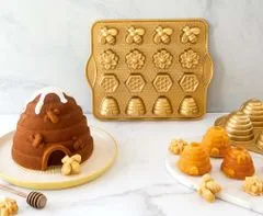 NordicWare Forma na bábovku Včelí úľ 3D zlatá 2,3 l, NORDIC WARE