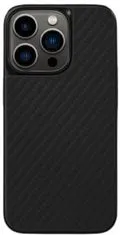EPICO Hybrid Carbon kryt pre iPhone 14 Pro s podporou uchytenia MagSafe 69310191300003 čierna - rozbalené