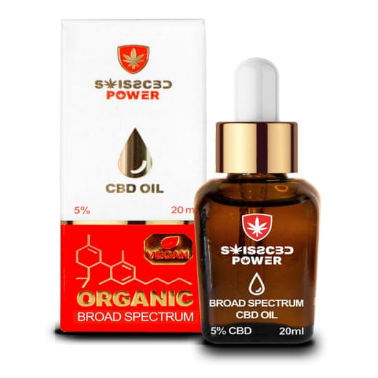 SWISS CBD POWER SWISS CBD POWER – CBD Olej 20ml – Broad Spectrum 10%