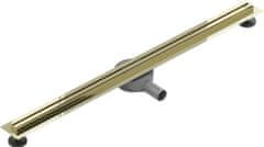 Mexen Flat 360 slim podlahový žľab 80 cm otočný zlato (1541080)
