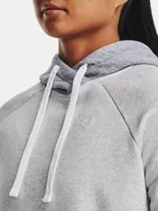 Under Armour Mikina Rival Fleece CB Hoodie-GRY XS