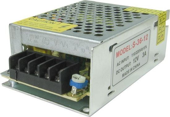 HADEX Priemyselný zdroj S-36-12, 12V=/36W spínaný