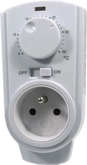 HADEX Zásuvkový termostat TH-926T analógový