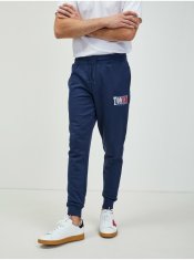 Tommy Jeans Tmavomodré pánske tepláky Tommy Jeans M