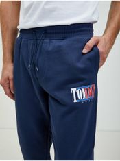 Tommy Jeans Tmavomodré pánske tepláky Tommy Jeans M