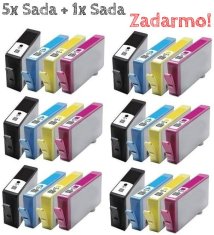 Balenie 5x Sada + 1x Sada HP 364XL - kompatibilný