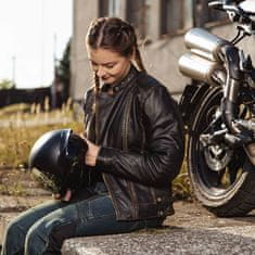 Black Heart Dámska kožená moto bunda Lizza Farba vintage hnedá, Veľkosť XS