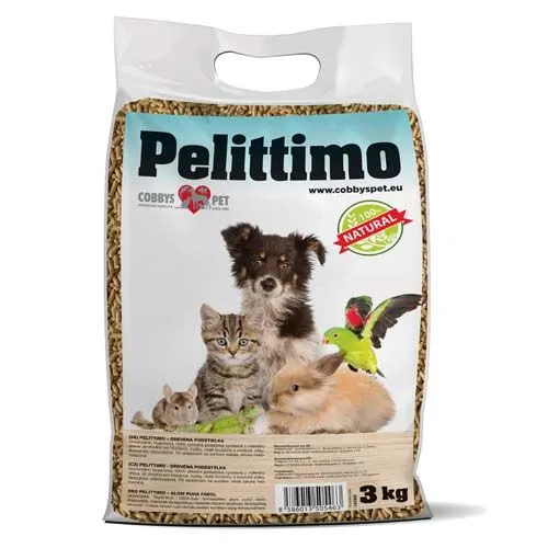 COBBYS PET PELITTIMO 3kg/6l univerzálna drevená granulovaná podstielka