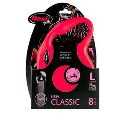 Flexi New Classic popruh L 8m do 50kg červené