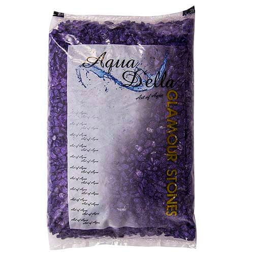 EBI AQUA DELLA Glamour Stone 6/9mm 2kg URBAN-PURPLE -Farebný trblietavý štrk do akvária