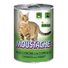 MOUSTACHE Cat Chunks králik 415g pre dospelé mačky