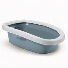 Stefanplast Sprint 10 white/steel blue toaleta 31x43x14cm pre mačky