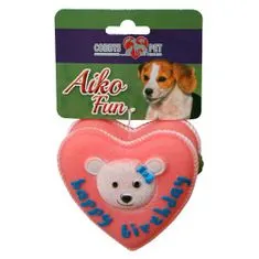 COBBYS PET AIKO FUN Torta Happy Birthday 9,2cm gumená hračka pre psov