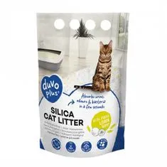 Duvo+ Premium silikónová podstielka pre mačky s vôňou citrónu- žlto bielá 1-8mm - 5l - 2kg