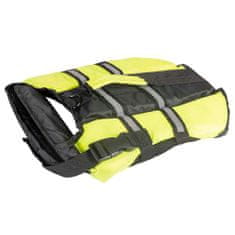 Duvo+ Plávajúca záchranná vesta pre psa XL 70cm čierna-žltá