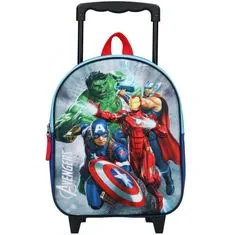 Vadobag Detský cestovný 3D kufor na kolieskach Avengers