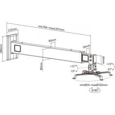 Reflecta VESTA 120S nástenný držiak pre dátový projektor
