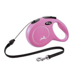 Flexi New Classic lanko M 8m do 20kg pink