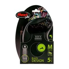 Flexi Black Design M popruh 5m čierna do 25kg