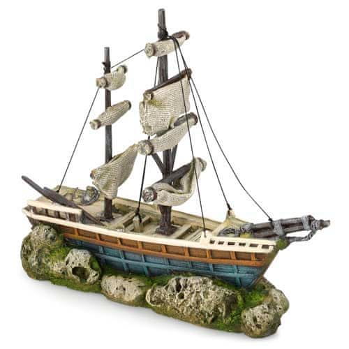 EBI AQUA DELLA Boat with Sails 38 x 12,5 x 31,5cm potopetná loď dekorácia